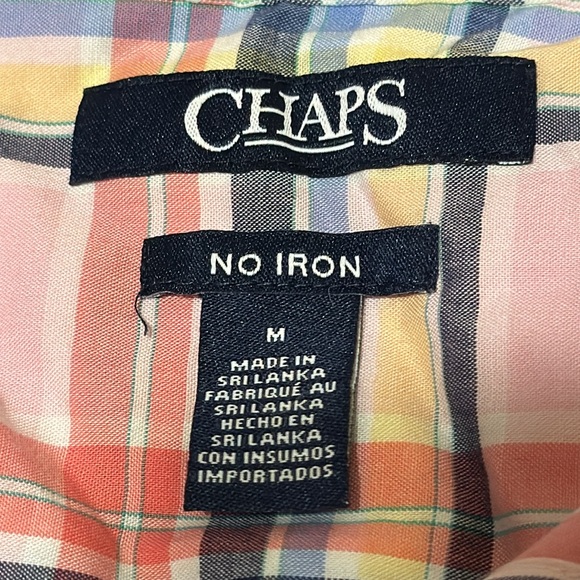 Chaps Button Down Long Sleeve Shirt, Women’s Medium, Plaid Multicolor - Picture 2 of 4